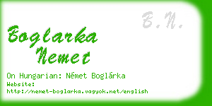 boglarka nemet business card